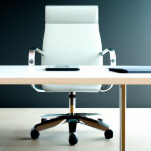 Transforme seu home office com uma cadeira de couro sintético